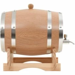 VidaXL Tonneau à Vin Avec Robinet Chêne Massif 6 L -Promos Récupération Magasin 11603773 2