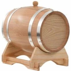 VidaXL Tonneau à Vin Avec Robinet Chêne Massif 6 L -Promos Récupération Magasin 11603773 3