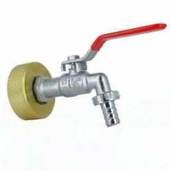 MULTICUVES Raccord Cuve Eau S60X6 Laiton - Robinet Laiton Chromé 15 Mm