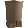 Récupérateur D'eau De Pluie Rond 500 L + Socle + Kit Raccord Chéneau - Taupe - BelliJardin - Taupe -Promos Récupération Magasin 12228117 1