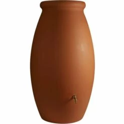 Récupérateur D'eau De Pluie Jarre 1000 L + Kit Raccord Chéneau - Terre Cuite - BelliJardin - Terrecuite