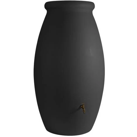 Récupérateur D'eau De Pluie Jarre 1000 L + Kit Raccord Chéneau - Anthracite - BelliJardin - Anthracite 3 Récupérateur D'eau De Pluie Jarre 1000 L + Kit Raccord Chéneau - Anthracite - BelliJardin - Anthracite
