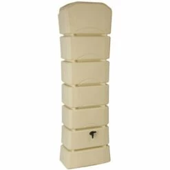Récupérateur D'eau De Pluie Latitude 300 L + Kit Raccord Chéneau - Beige - BelliJardin - Beige
