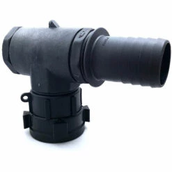 MULTITANKS Raccord Femelle S60x6 écrou Tournant Avec Coude 90°et Sortie Male Cannelé 50mm - 50mm -Promos Récupération Magasin 1634303 3