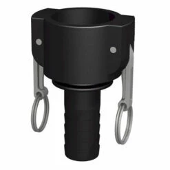 CPP Raccord Camlock Femelle - Male Cannelé Droit En Polypropylène - Ø A: 3/4'' | Ø B: 13mm