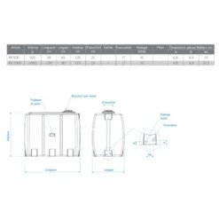 ROTOTEC Réservoir Pe Type Rv 500l Bleu - Bleu -Promos Récupération Magasin 18122056 5