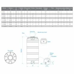 ROTOTEC Réservoir Pe Type Cv 300l Bleu - Bleu 11 ROTOTEC Réservoir Pe Type Cv 300l Bleu - Bleu -Promos Récupération Magasin 18122074 5