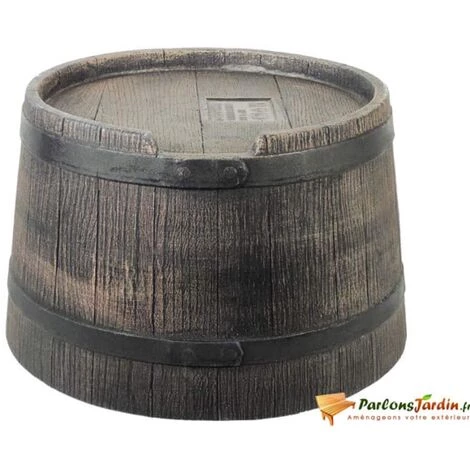 Nature Support De Baril D'eau De Pluie 30,5x58 Cm Marron - Brun 4 Nature Support De Baril D'eau De Pluie 30,5x58 Cm Marron - Brun – Image 2