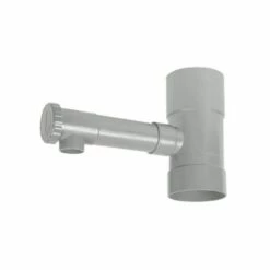 JARDIBRIC Raccord PVC Vers Récupérateur D'eau Diamètre 80 Mm Pour Descentes De Gouttière - Récupérateur Eaux De Pluie à Fixer Sur Gouttière - Gris,