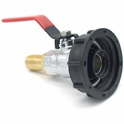 MULTITANKS Raccord S60x6 Avec Robinet En Laiton à Boisseau Sphérique Sortie Cannelée 19mm -Promos Récupération Magasin 20242003 3