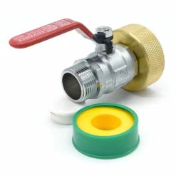 MULTITANKS Raccord S60x6 En Laiton Avec Robinet En Laiton à Boisseau Sphérique Sortie Filetée Male 1'' BSP 26x34 -Promos Récupération Magasin 20287977 3