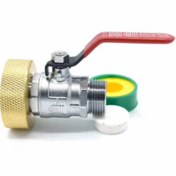 MULTITANKS Raccord S60x6 En Laiton Avec Robinet En Laiton à Boisseau Sphérique Sortie Filetée Male 1'' BSP 26x34 -Promos Récupération Magasin 20287977 4