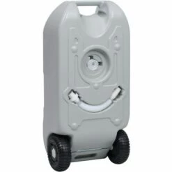 VidaXL Réservoir D'eau Sur Roues Pour Camping 40 L Gris -Promos Récupération Magasin 20297218 4