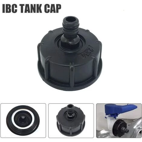 TOOLOFLIFEÂ 1pc Raccord/Bouchon S60x6 Mamelon Raccord Rapide Et Joints Avec Embout Sortie Droite Annelé Pour Cuve 1000 Litres IBC (1/2") 3 TOOLOFLIFEÂ 1pc Raccord/Bouchon S60x6 Mamelon Raccord Rapide Et Joints Avec Embout Sortie Droite Annelé Pour Cuve 1000 Litres IBC (1/2")