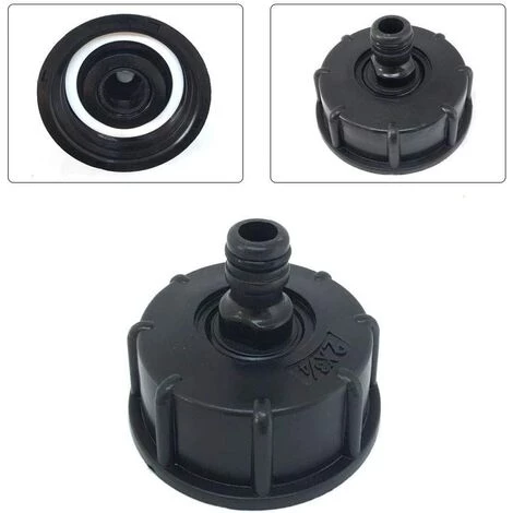 TOOLOFLIFEÂ 1pc Raccord/Bouchon S60x6 Mamelon Raccord Rapide Et Joints Avec Embout Sortie Droite Annelé Pour Cuve 1000 Litres IBC (1/2") 4 TOOLOFLIFEÂ 1pc Raccord/Bouchon S60x6 Mamelon Raccord Rapide Et Joints Avec Embout Sortie Droite Annelé Pour Cuve 1000 Litres IBC (1/2") – Image 2