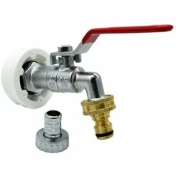 MULTITANKS Raccord S56x4 Male Avec Robinet Laiton Sortie Raccord Rapidepour Futs à Bondes