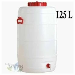 SUINGA Fût En Polyéthylène Alimentaire 125 Litres Pour Liquides Et Boissons