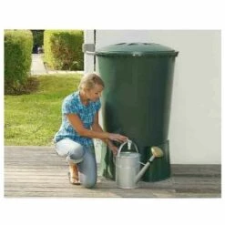 SUINGA Réservoir D'eau De Pluie Rond 300 Litres + Base -Promos Récupération Magasin 27213152 4