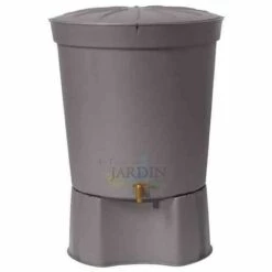 SUINGA Réservoir D'eau De Pluie 300 Litres Gris + Base -Promos Récupération Magasin 27213158 3