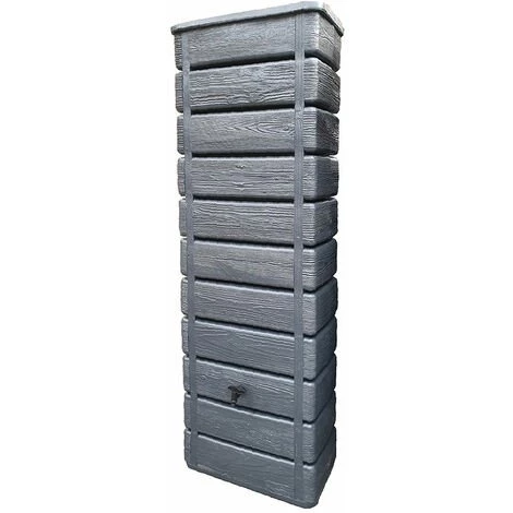 Récupérateur D'eau De Pluie WOOD 300 L Imitation Bois Anthracite - BelliJardin - Anthracite 3 Récupérateur D'eau De Pluie WOOD 300 L Imitation Bois Anthracite - BelliJardin - Anthracite