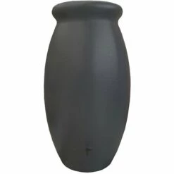 Récupérateur D'eau De Pluie Jarre Toscane 1000 L Anthracite Avec Couvercle Et Robinet - BelliJardin - Anthracite
