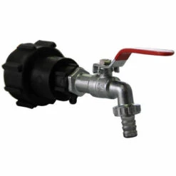 MULTITANKS Raccord S60x6 Polypropylène Avec Robinet Laiton Chromé 25mm - 1'' BSP