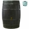 Graf Tonneau Vino 250 L Brun Avec Robinet PE Imitation Laiton Et Collecteur Filtrant Eco Gris. -Promos Récupération Magasin 29432259 1