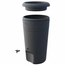 Récupérateur D'eau De Pluie Rain Barrel - Elho - Anthracite