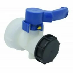 ILOVEMILAN Vanne Pour Cuve IBC 1000 Litres 2" / 62 Mm Vanne Papillon Intégrée En Plastique DN40 (62 Mm)