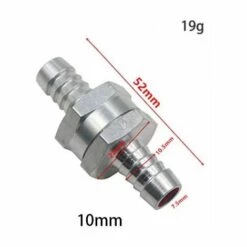 TRIOMPHE Valve De Vérification De L'essence Diesel De Perle De Perle, Un Système De Carburant De Carburateur à Faible Concentration Avec Clapet Anti-retour, Vanne à Carburant En Aluminium, Vanne D'alimentation En Gaz Diesel (10 Mm 2), Clapet Anti-retour Pour Tube -Promos Récupération Magasin 32851728 2