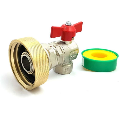 MULTITANKS Raccord S60x6 En Laiton Avec Robinet Laiton En équerre Femelle 3/4 Pouce - 3/4'' BSP 4 MULTITANKS Raccord S60x6 En Laiton Avec Robinet Laiton En équerre Femelle 3/4 Pouce - 3/4'' BSP – Image 2