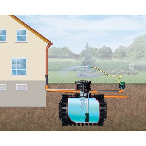 Cuve Récupérateur à Eau à Enterrer 2650 L - 295311 - Graf - Noir 4 Cuve Récupérateur à Eau à Enterrer 2650 L - 295311 - Graf - Noir – Image 2