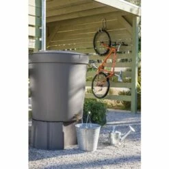 GARANTIA Récupérateur D'eau Aérien GARANTIA Cylindrique Taupe , 300 L -Promos Récupération Magasin 35173723 5
