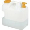 Relaxdays Bidon D’eau Avec Robinet, 25 Litres, Plastique Sans BPA, Couvercle, Poignée, Réservoir, Blanc/orange -Promos Récupération Magasin 35401036 1