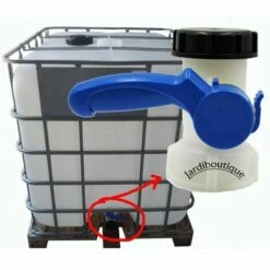 Triomphe Vanne Pour Cuve IBC 1000 Litres 2" / 62 Mm Vanne Papillon Intégrée En Plastique DN40 (62 Mm) -Promos Récupération Magasin 35559745 2