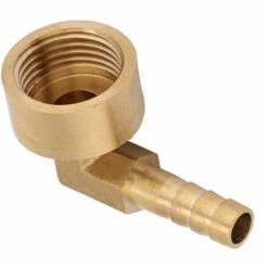 TRIOMPHE Raccord à Ailettes En Laiton Filetage Femelle Coude à 90 Degrés Tuyau Coudé En Laiton Adaptateur Raccord D'articulation Raccord G1 / 2 Air / Eau / Combustible / Huile / Gaz Inertes(10mm) -Promos Récupération Magasin 40103655 2