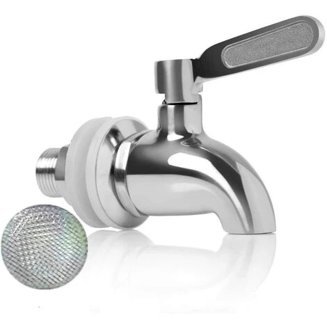 GUAZHUNIFR Remplacement De Robinet De Distributeur De Boissons,Robinet De Tonneau Du Vin Et De La Bière Ou De Boisson En Acier Inoxydable, Inusable,16mm Robinet De Rechange Pour Distributeur 3 GUAZHUNIFR Remplacement De Robinet De Distributeur De Boissons,Robinet De Tonneau Du Vin Et De La Bière Ou De Boisson En Acier Inoxydable, Inusable,16mm Robinet De Rechange Pour Distributeur