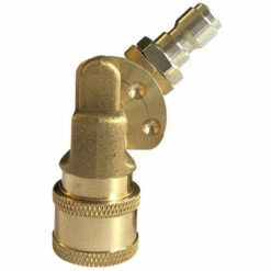 GUAZHUNIFR Connecteur De Nettoyeur Haute Pression, Pointes De Nettoyeur Haute Pression Fixation De Nettoyeur De Gouttière 1/4 Pouce Déconnexion Rapide Adaptateur De Tuyau Haute Pression En Laiton à 180