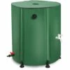 TODECO Récupérateur Eau De Pluie Pliable 225L, Collecteur Tonneau Eau De Pluie Gouttiere, Recuperateur Eau Avec Robinet, Filtre, Soupape De Décharge, 6X Tiges De Support, Couvercle, Cuve Eau Jardin - Vert -Promos Récupération Magasin 44748064 1