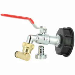 MULTICUVES Raccord Cuve S60X6 - Robinet Laiton Chromé 15 Mm + Nez Articulé -Promos Récupération Magasin 46550139 2