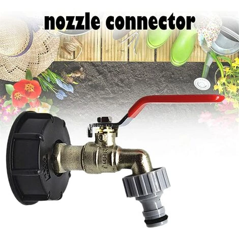 TANABATA Robinet Cuve 1000L S60X6 IBC Raccord Robinet Avec Raccord De Tuyau 1/2" , Adaptateur De Réservoir De Vidange, Pour Robinet De Jardin, Pour D'adaptateur De Cuve (1 Pièce) 6 TANABATA Robinet Cuve 1000L S60X6 IBC Raccord Robinet Avec Raccord De Tuyau 1/2" , Adaptateur De Réservoir De Vidange, Pour Robinet De Jardin, Pour D'adaptateur De Cuve (1 Pièce) – Image 4