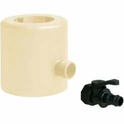 FIRST PLAST Récupérateur D'eau De Pluie PVC Pour Tubes Ø 63-80-100 Et Oval 92x57mm - Sable
