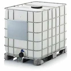 DARE WIN STORE CUVE DE STOCKAGE 1000L IBC POUR EAU LIQUIDES ET CARBURANTS UN-Gris-100cm