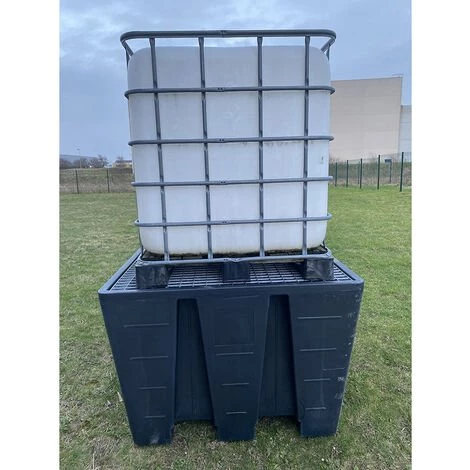 DARE WIN STORE CUVE DE STOCKAGE 1000L IBC POUR EAU LIQUIDES ET CARBURANTS UN-Gris-100cm 4 DARE WIN STORE CUVE DE STOCKAGE 1000L IBC POUR EAU LIQUIDES ET CARBURANTS UN-Gris-100cm – Image 2