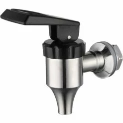 Distributeur De Boissons Robinet En Acier Inoxydable 304 Tonneau De Vin Spigot Remplacement Vin Biere Jus Robinet 16mm, Silver, Taille Unique，Fontainebleau