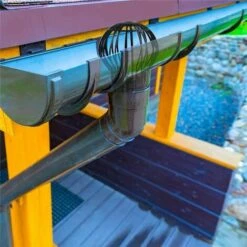 QERSTA Filtres à Gouttière, 4 Pièces Crapaudine, Protege Gouttiere, Fabriqué En Plastique, Durable, Antirouille, Drainage Lisse, Adapté Pour Gouttière, Drainage De Toit (noir, 5,7 X 4,9 X 1,7cm) -Promos Récupération Magasin 52695317 5