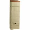 Récupérateur à Eau Mural 300 L, Beige Avec Couvercle, Robinet, Fixation Murale Et Kit Raccord Chéneau - Bellijardin - Beige -Promos Récupération Magasin 52794769 1
