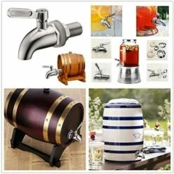 REGALI Robinet De Remplacement Pour Distributeur De Boissons En Acier Inoxydable Pour Baril Fait Maison Vin Fermenté Bière Boisson Jus Distributeur Robinet (1 Paquet) 11 REGALI Robinet De Remplacement Pour Distributeur De Boissons En Acier Inoxydable Pour Baril Fait Maison Vin Fermenté Bière Boisson Jus Distributeur Robinet (1 Paquet) -Promos Récupération Magasin 54110710 5