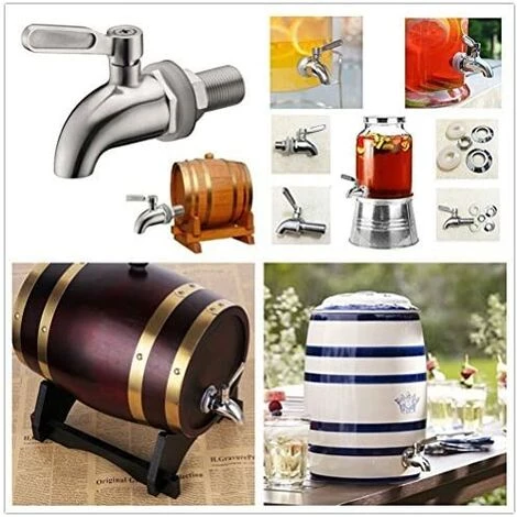 REGALI Robinet De Remplacement Pour Distributeur De Boissons En Acier Inoxydable Pour Baril Fait Maison Vin Fermenté Bière Boisson Jus Distributeur Robinet (1 Paquet) 7 REGALI Robinet De Remplacement Pour Distributeur De Boissons En Acier Inoxydable Pour Baril Fait Maison Vin Fermenté Bière Boisson Jus Distributeur Robinet (1 Paquet) – Image 5
