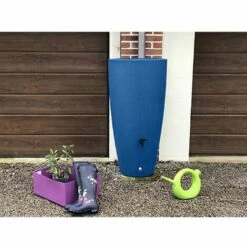 PLAST'UP ROTOMOULAGE POT CONIQUE RECUPERATEUR EAU DE PLUIE AERIEN R&C 200L-Bleu-121cm -Promos Récupération Magasin 54428804 3